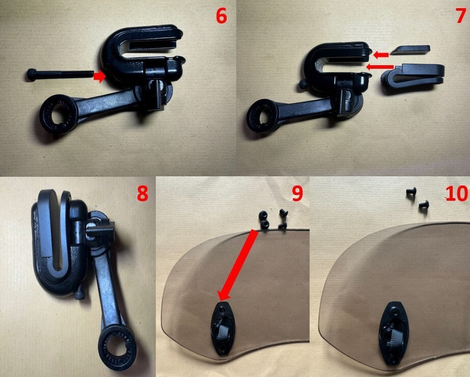 Motorbike Motorcycle Clip On Windshield Wind Screen Deflector Extension Spoiler