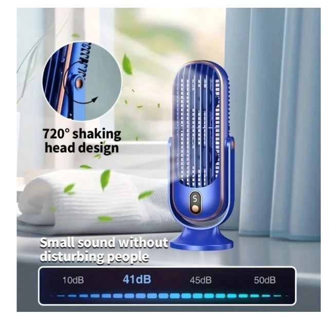 Portable USB Fan Mini Desk Table Air Cooling Desktop Personal Adjustable Cooler