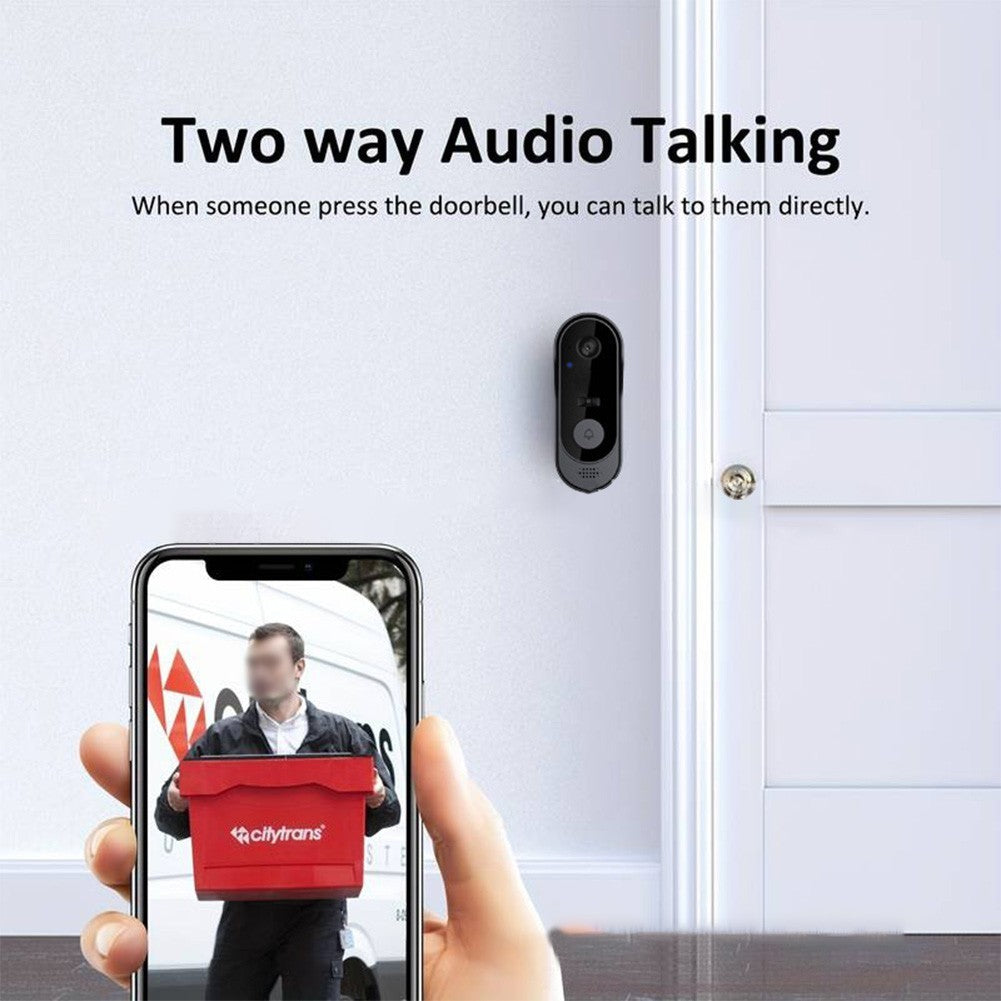 Wireless Smart Video Doorbell WiFi Security Camera Bell Phone Door Ring Intercom
