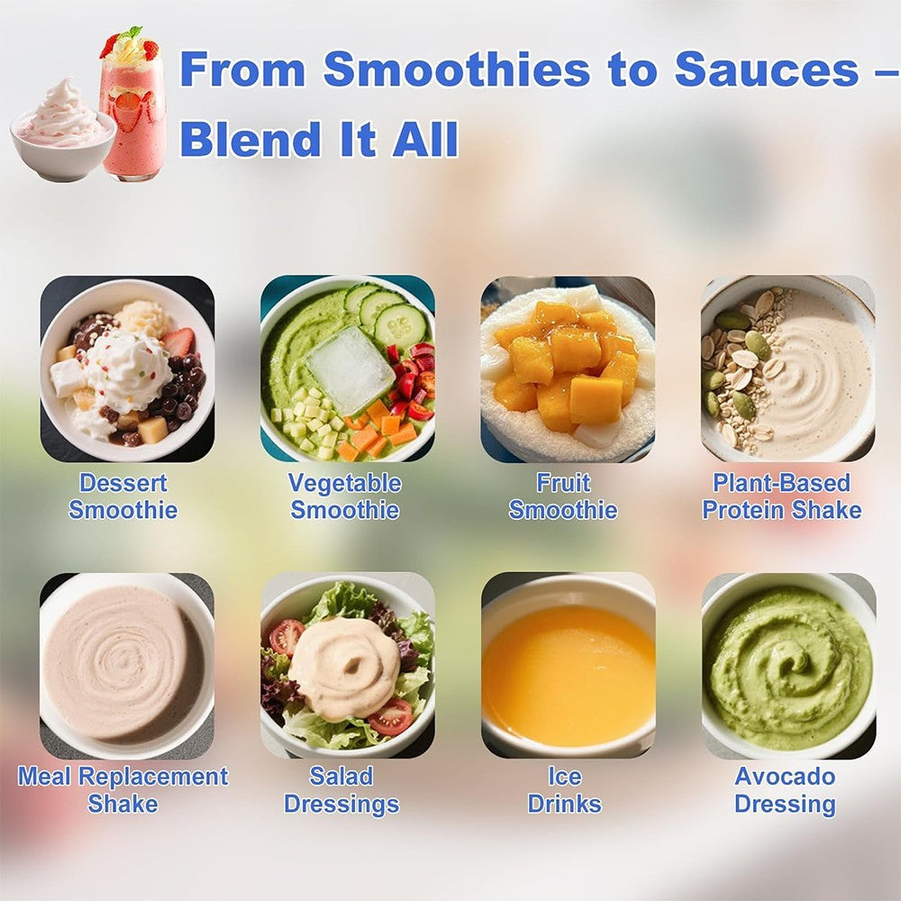 600ML Portable Blender Personal Blenders for Shakes Smoothie Maker Fruit Juicer