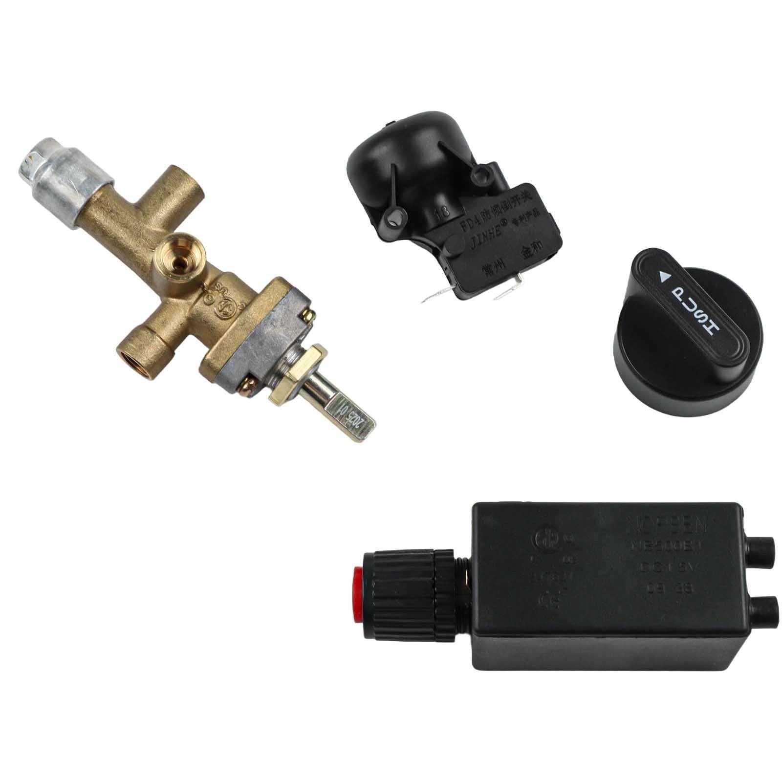 7pcs Patio Gas Heater Replacement Parts Safety Kit Brass Valve Thermocouple