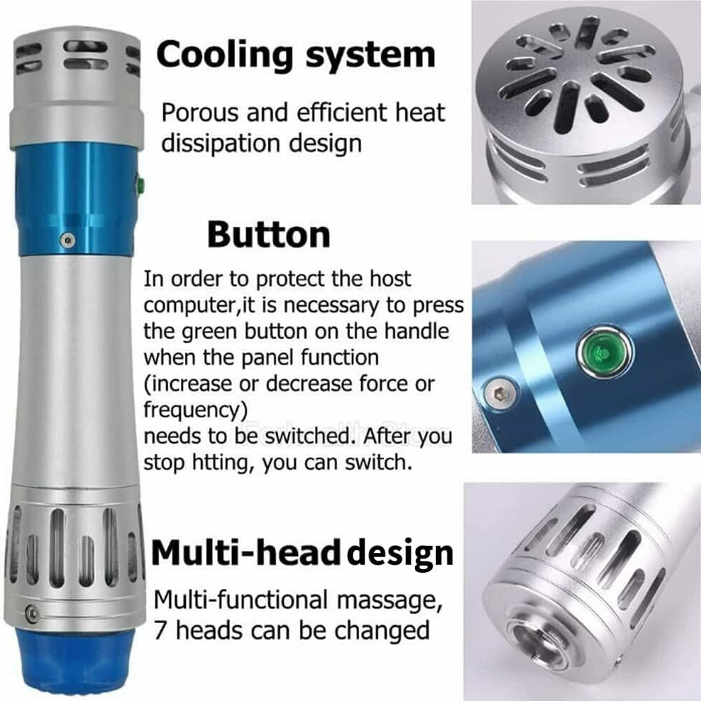 ESWT Focused Shockwave Therapy Machine Relieve Muscle Pain ED Treatment Handheld
