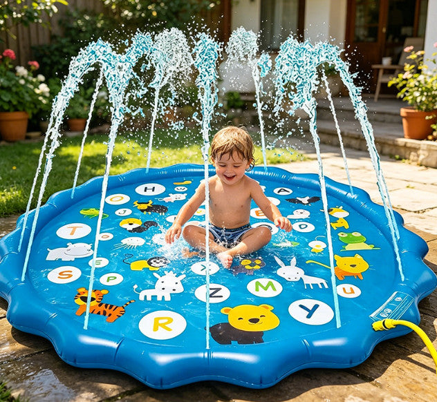 Thickened PVC Kids Sprinkler Play Mat Outdoor Summer Cooling Toy