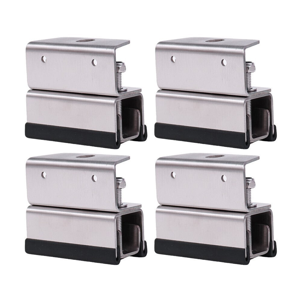 Stainless Steel Van Roof Rack Mount Brackets 4 Pack Easy Installation Kit