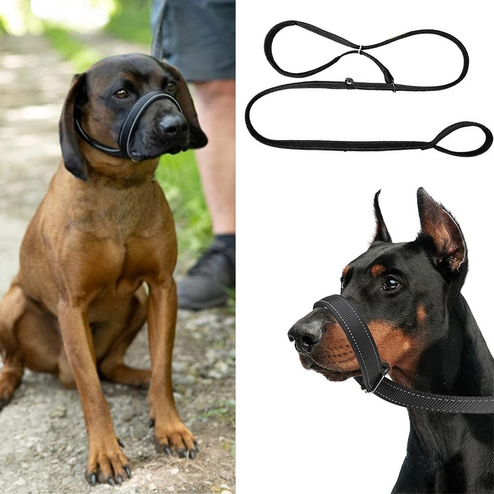 Figure of 8 Dog Lead Nose Loop-Anti Pull Dog Lead Stop Dog's Pulling With Padded