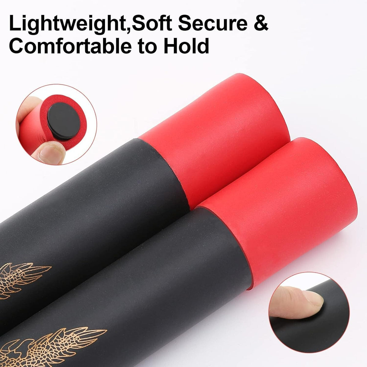 Portable Foam Nunchucks 1 Pairs Training Nunchakus Suitable for Kids & Beginners