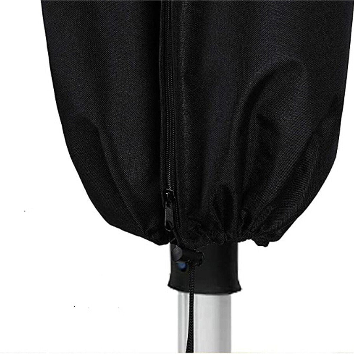 2x Heavy-Duty Waterproof Rotary Washing Line Cover with Zip Airer Protection