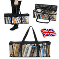 Large Clear Holds DVD CD Storage Holder Easy Zip Closure Carry Bag Organizer UK