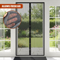 Magnetic Insect Door Screen Net Magic Mesh Curtain Mosquito Fly Bug Insect Black