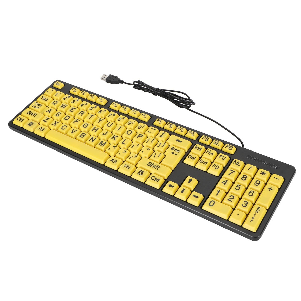 104 Keys Large Print Computer Keyboard For Seniors Comfortable Typing