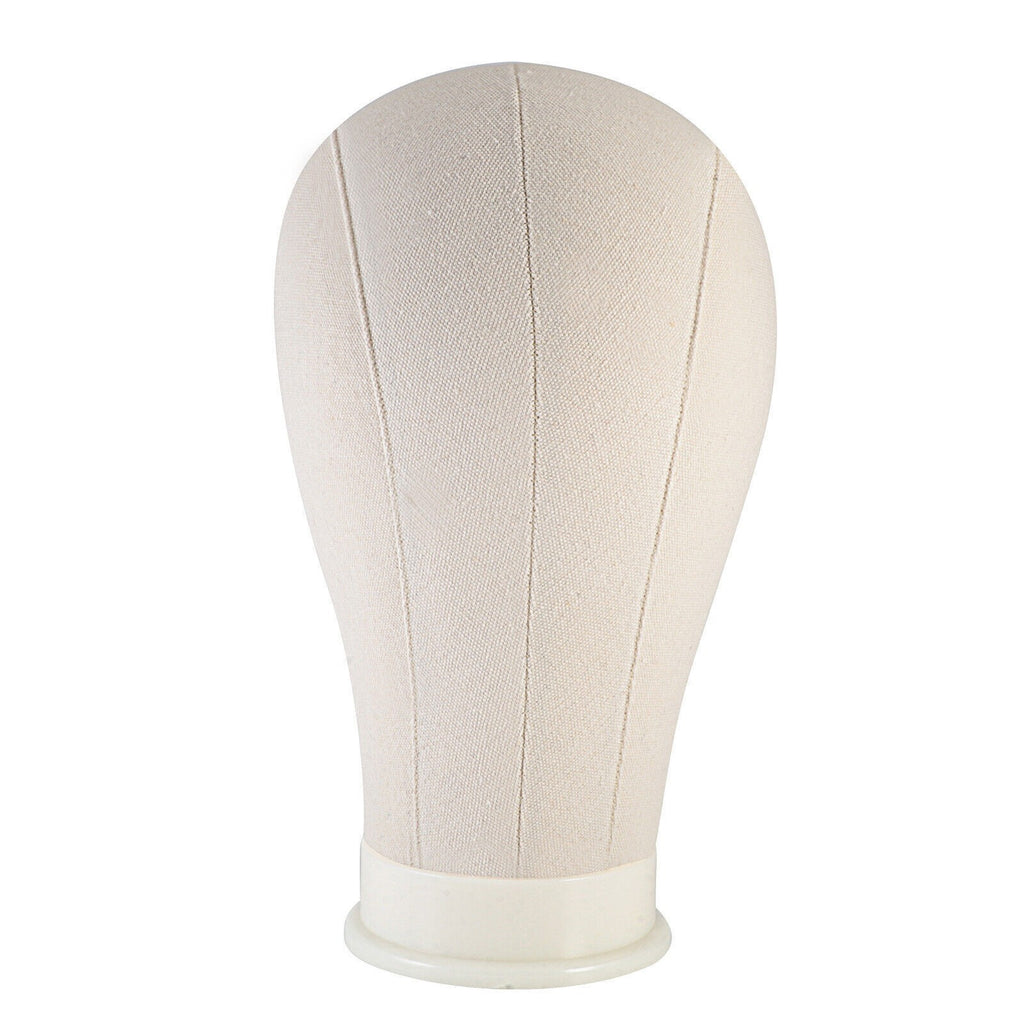 22" Canvas Block Mannequin Head with Table Clamp For Wig Making Display Stand UK