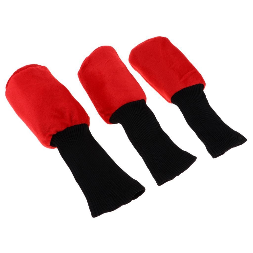 3 Pack Sport Golf Club Headgear Driver Wood Headcover Set Suitable for