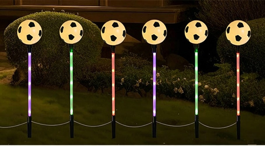 4th of July Patriotic Solar Pathway Lights,2026 World Cup Soccer LED Stake Light