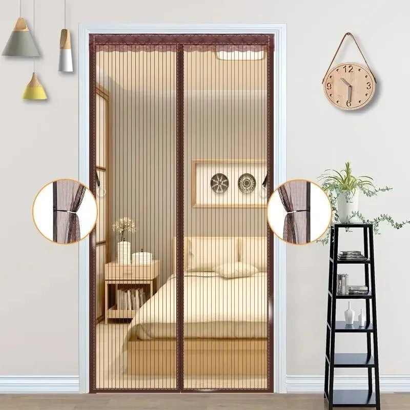 Magic Curtain Door Mesh Magnetic Fastening Mosquito Fly Bug Insect Net Screen UK