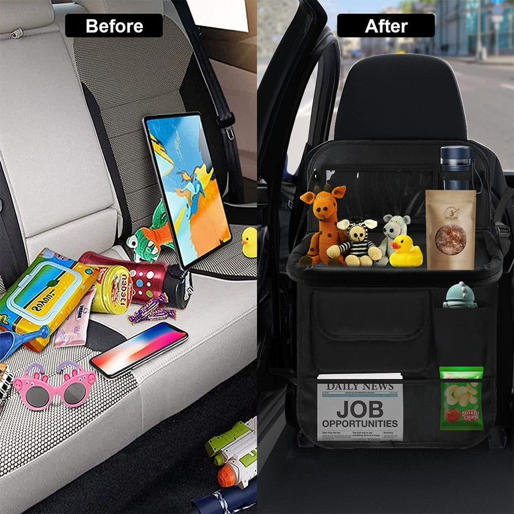 Car Seat Back Organiser Tidy Multi Pocket Storage Bag Organizer Holder Travel UK
