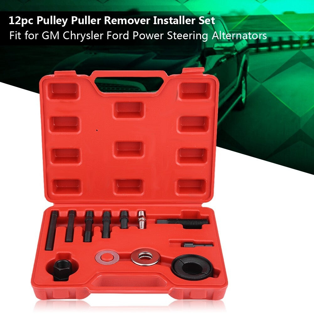 Car Vehicle Power Steering Pulley Puller And Installer Tool Kit Set Pump UK