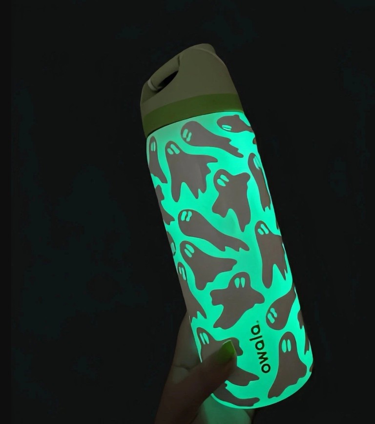 For 32oz Owala Boo-Ya Glow-in-the-Dark Color Drop Freesip Halloween Bottle