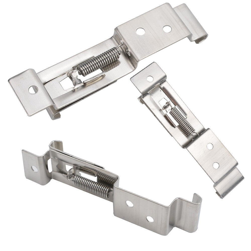 12X Trailer Oblong Number Plate Clips Holder Spring Loaded Stainless Steel