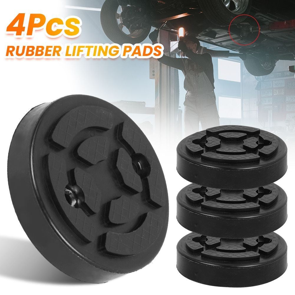 4 Pcs Round Rubber Arm Pad Lift Pad Car Jack Mats Garage Lift Tool Accessories