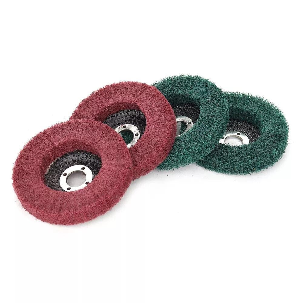 4" Nylon Fiber Wheel Flap Disc Abrasive Polishing Buffing Pad for Angle Grinder