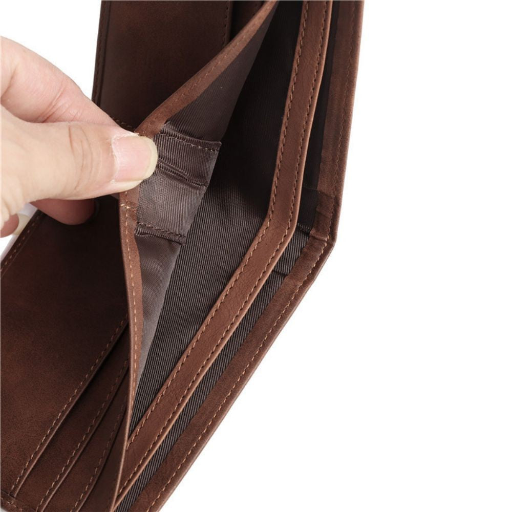 To My Son Engraved PU Leather Wallet Purse Birthday Graduation Christmas Gift