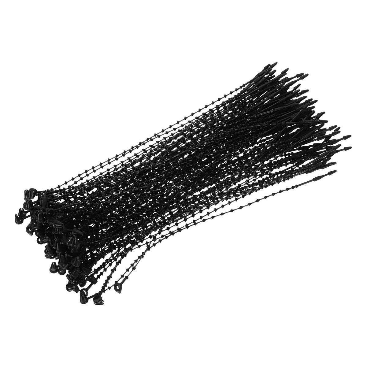 2000 Pcs 5 Inch Plastic Snap Lock Tie Fasteners, Black