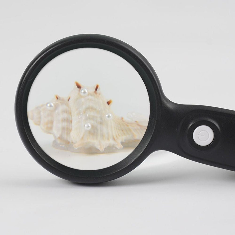 10X Hand held Large Reading Magnifying Glasses with 2 LED Illuminated Light