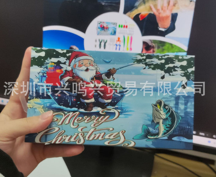 2026 Christmas Fishing Advent Calendar 24 Days Fishing Lure Countdown Calendar