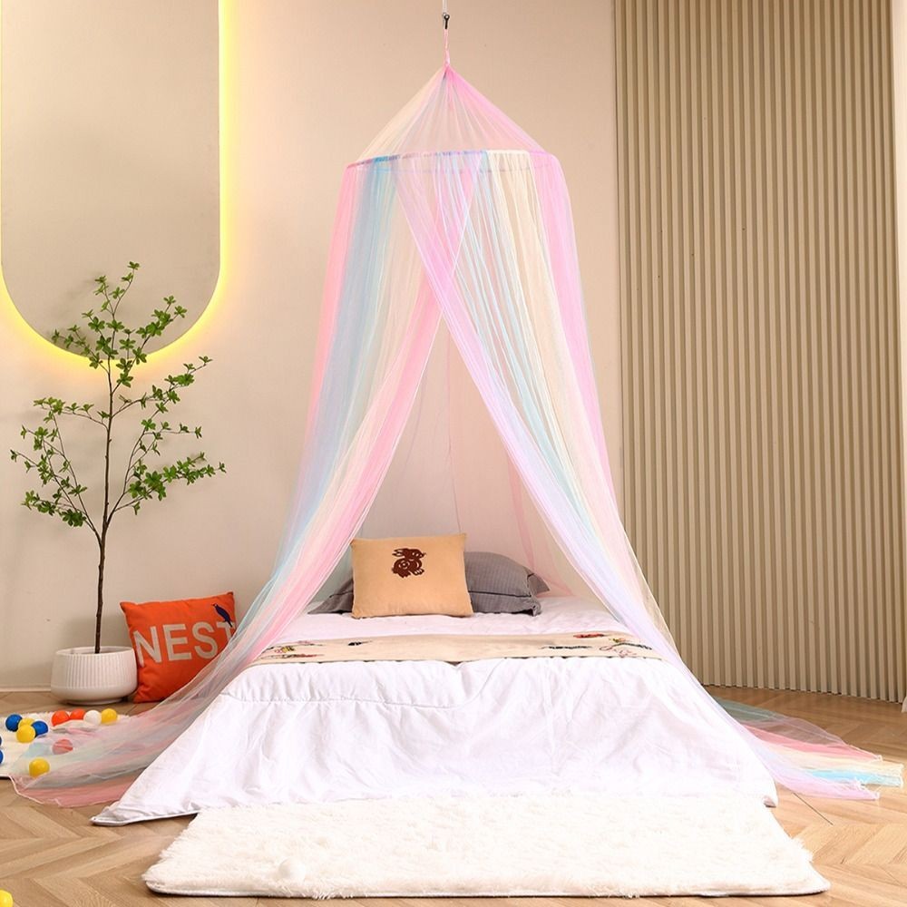 Canopy Dome Mosquito Net Rainbow Color Bed Tent Bed Netting Canopy Home Decor