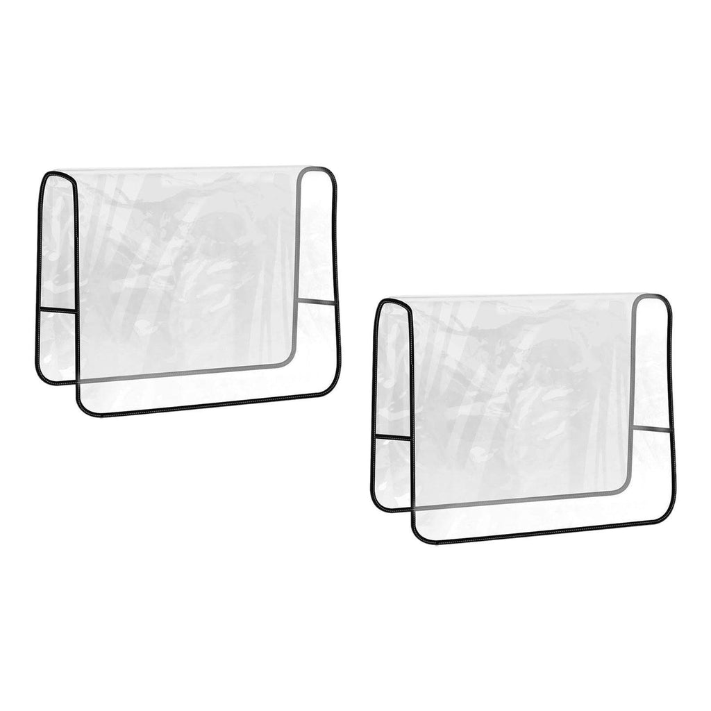 2x Salon Chair Covers Transparent Waterproof Clear for Most Salon Chairs