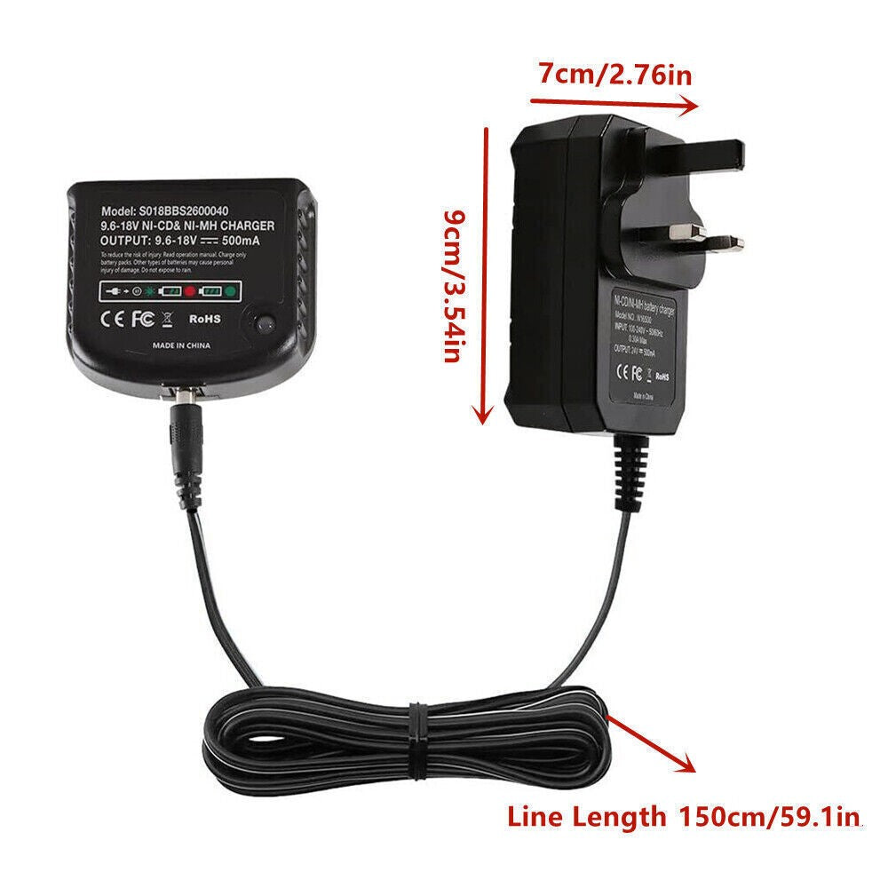 Charger For Black Decker 9.6V-18V A1712 A1718 A18 A12 Ni-MH Ni-CD Battery New