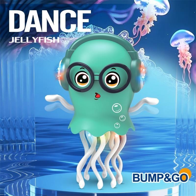 Dancing Jellyfish Baby Toy, Tummy Time Toys for Kids,Magic Electric Dancing