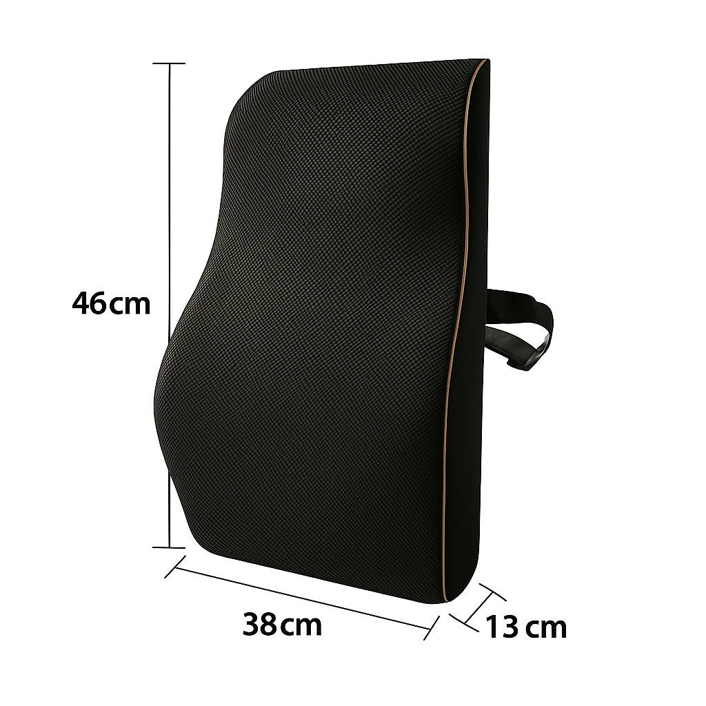 Lumbar Back Memory Foam Pillow Car Office Wheelchair Seat Support Cushion