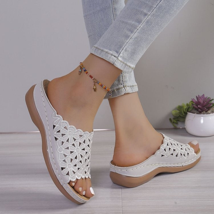 Breathable Orthopedic Open-Toe Slippers for Women, With Soft Cushioning