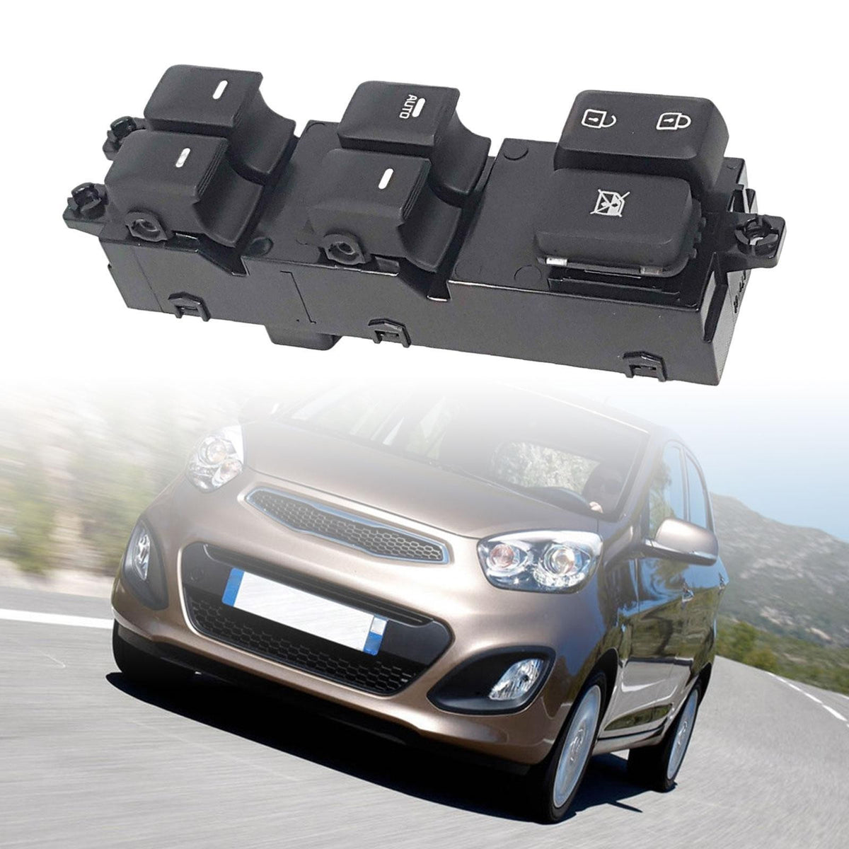 Front Power Window Switch Master Driver Side for Kia picanto 2012-2015