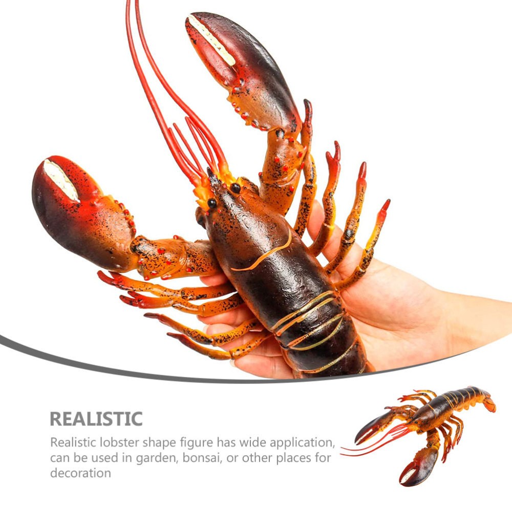 Plastic Seaside Large Lobster Decoration Simulation Figures