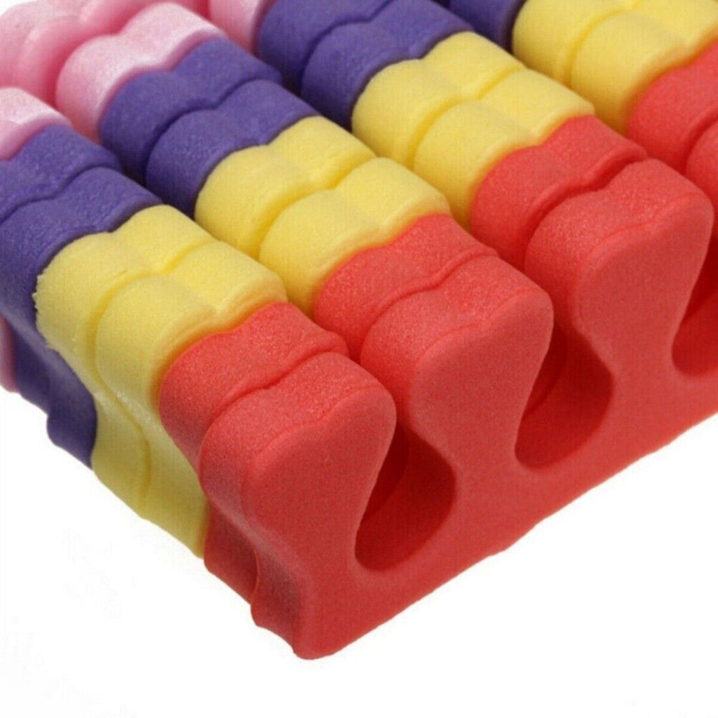 10PCS Soft Sponge Foam Finger Toe Separator Nail Art Salon Pedicure Manicure