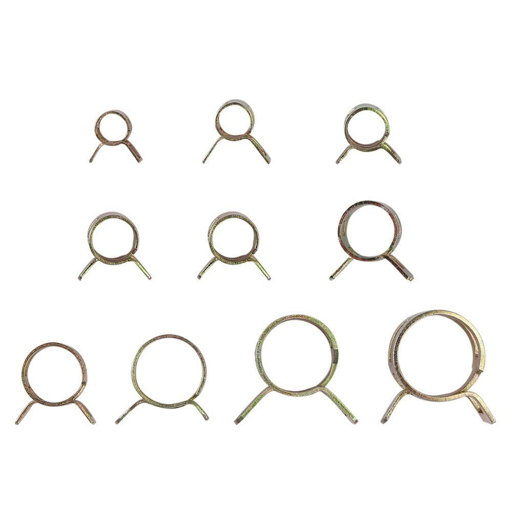 Spring Hose Clips/Clamps Fuel Air Gas Water Pipe Self Clamping 100Pcs GB