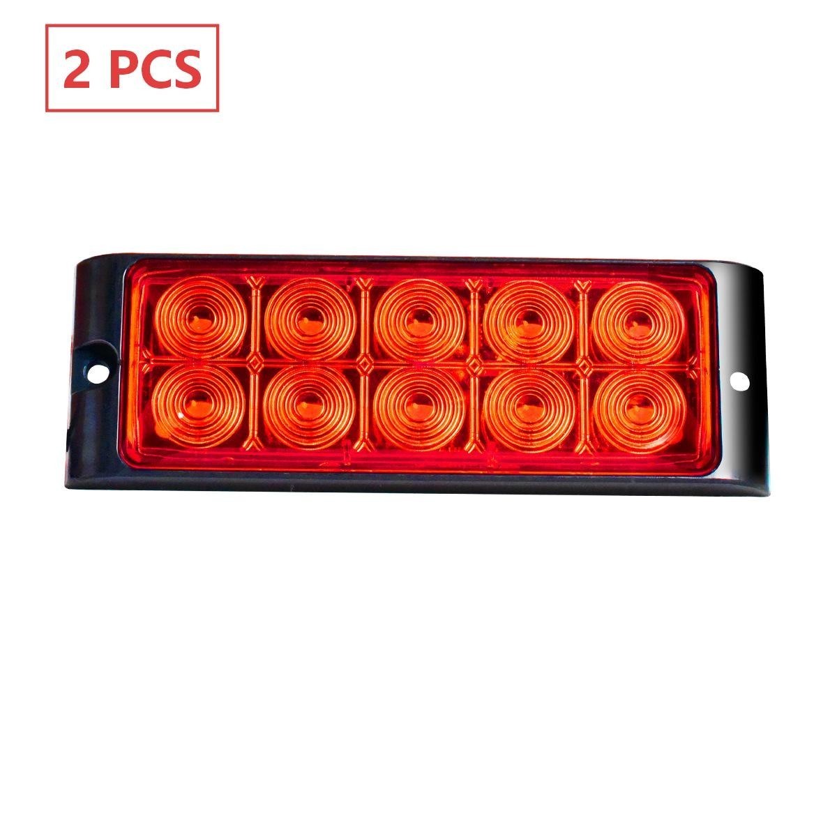 Vehicle Tail Signal LED Marker Lights 2PCS 12/24V for Truck and Trailer