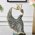 Creative  Dancer Figurine Dancing Statue Decor Ornaments Art Crafts Bronze.*