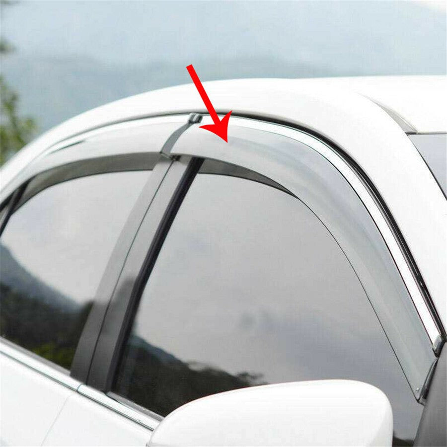 8x In Channel Wind/Rain Deflectors Fitting Clips Car Rain Eyebrow Clip More Safe