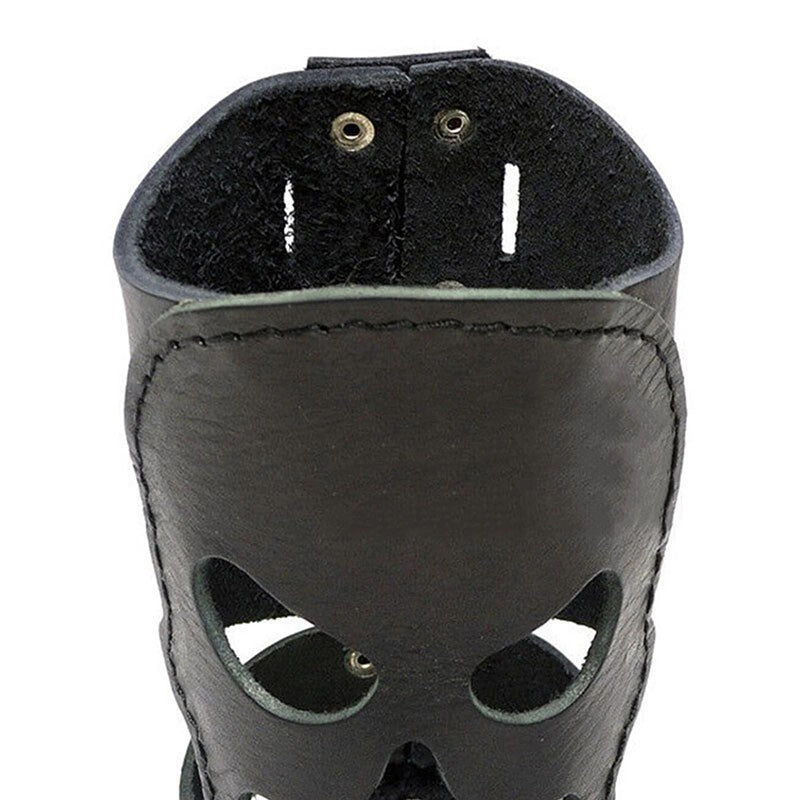 Motorcycle Skull Cup Holder Biker Custom PU Leather Cup Drink Can Bottle Holder