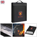 Fireproof Waterproof Document Bag Secret File Protect Pouch Money Safe Handbag