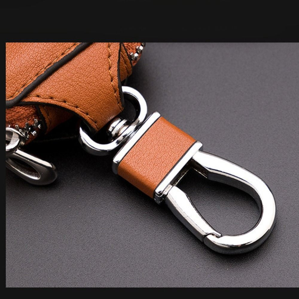 Pouch Purse Keys Organizer Zipper Car Keychain Covers Key Holder PU Leather