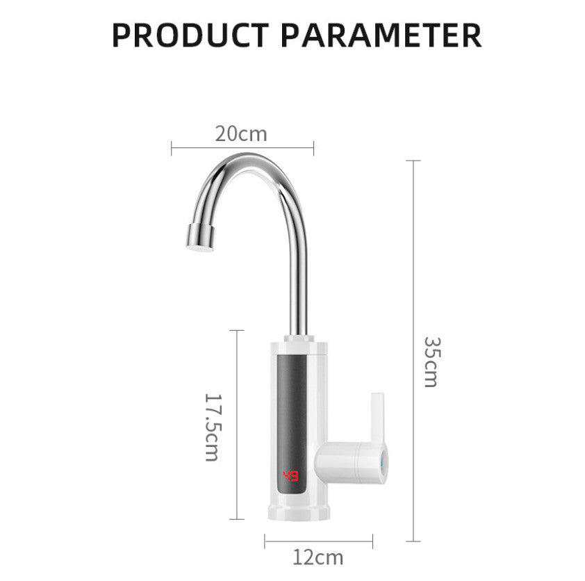 Electric Heating Tap Kitchen Bathroom Fast Instant Hot Water Heater Faucet UK