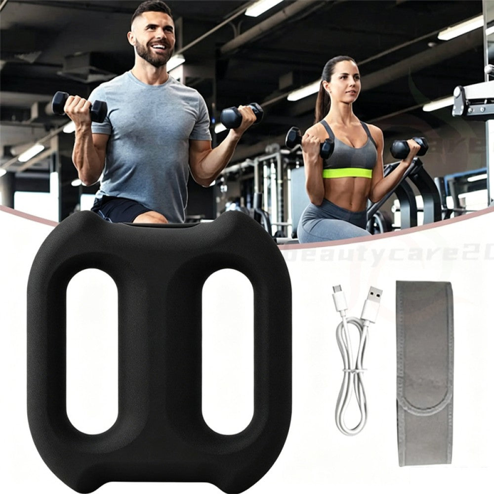 Full Body Vibration Fascia Ring Massager Rechargeable Fat Burning Belt 3 Modes