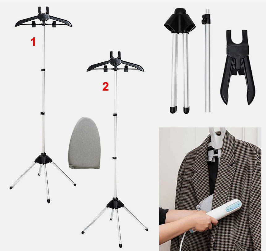 Garment Hanger for Steaming, Folding Handheld Garment Steamer Clothes Stand Rack