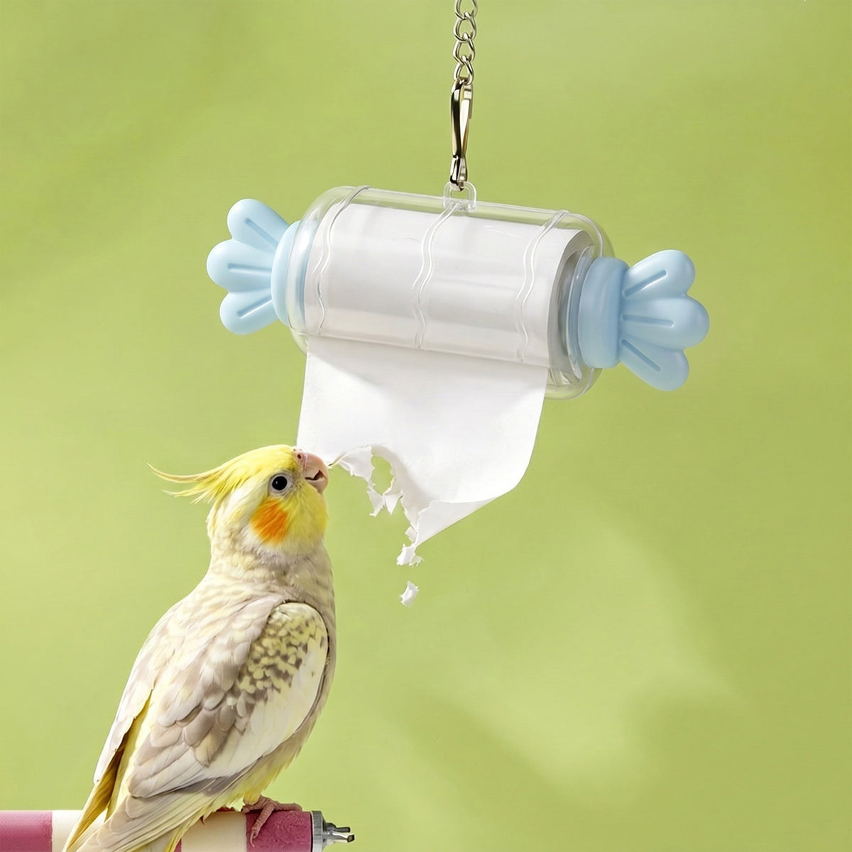 Bird Shredding Toys for Parrots,Interactive Rolling Paper Play Accessory