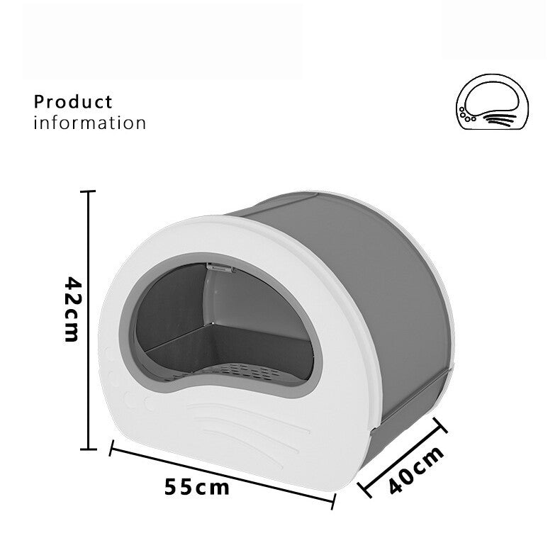 Large Automatic Cat Litter Tray Self Cleaning Box with UV Sterilization for Cats