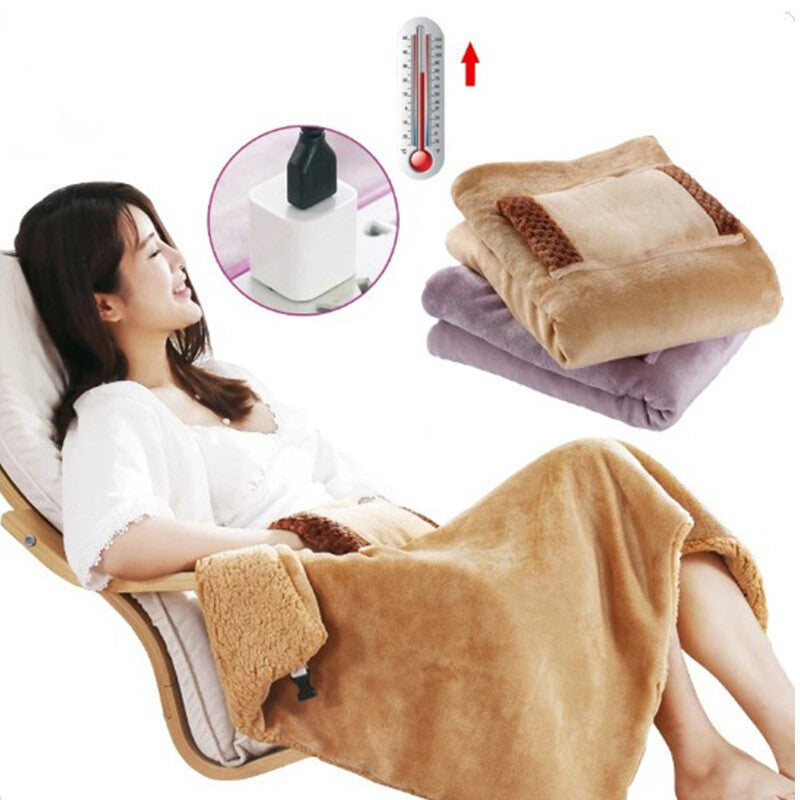 Electric Heated Throw Over Blanket Large Warm Washable Fleece Winter Warming USB